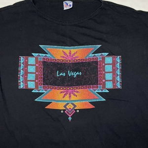 VTG SCI Las Vegas One Size Graphic‎ T Shirt with Pockets Oversized Single Stitch